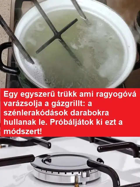 Egy egyszerű trükk ami ragyogóvá varázsolja a gázgrillt: a szénlerakódások darabokra hullanak le. Próbáljátok ki ezt a módszert!