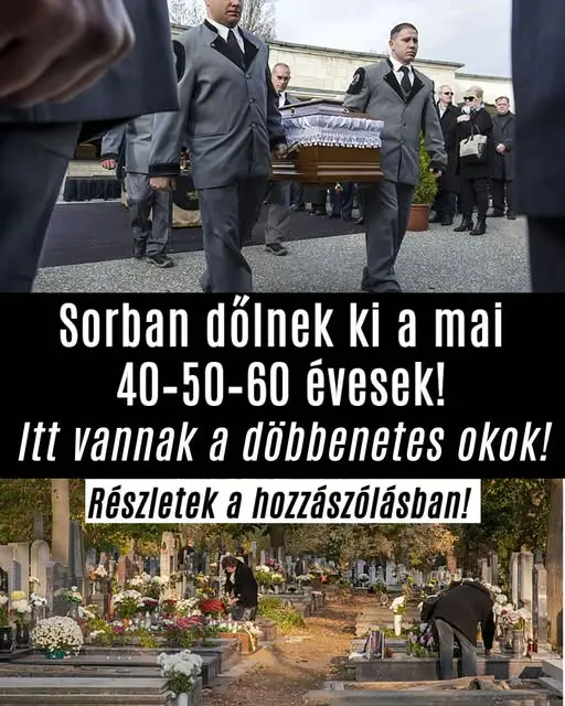 ❗Hullanak a mai 40-50-60 éves magyar férfiak, és nők..Egy orvos leleplezte: Bizony EZ lehet az oka!